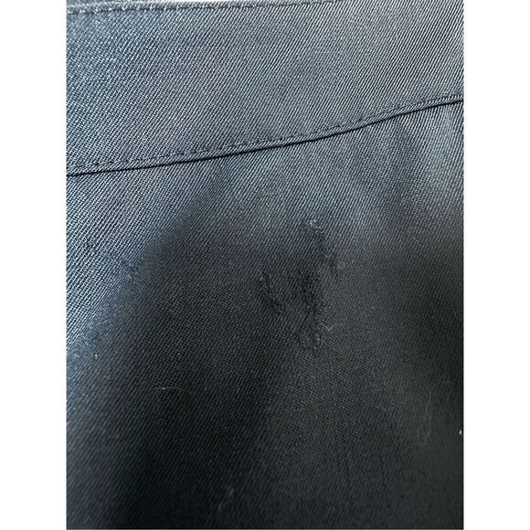 Lafayette 148 Sz 12 Straight Leg Dress Pants Navy Blue Side Zip Wool Blend *Note - Picture 7 of 16